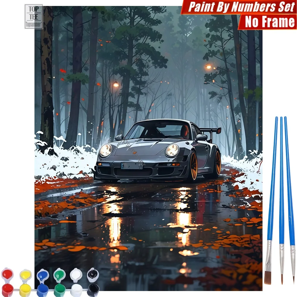 Silver Sports Car DIY Digital Oil Painting Set - Sports Car Autumn Wall Art Decor Thanksgiving Day Gift For Grandma
Silver Sports Car DIY Digital Oil Painting Set - Sports Car Autumn Wall Art Decor Thanksgiving Day Gift For Grandma