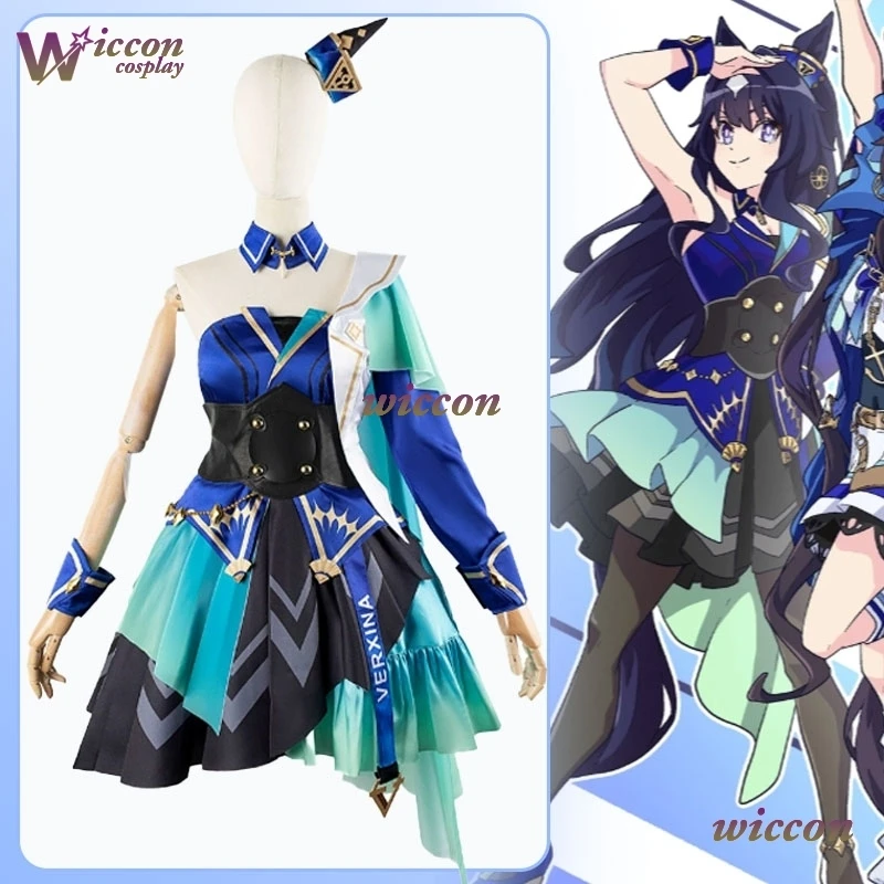 Wona Game Pretty Derby Verxina Cosplay Umamusume Costume Wig One Shoulder Evening Dress Pretty Princess Skirt Woman Kawaii
Wona Game Pretty Derby Verxina Cosplay Umamusume Costume Wig One Shoulder Evening Dress Pretty Princess Skirt Woman Kawaii