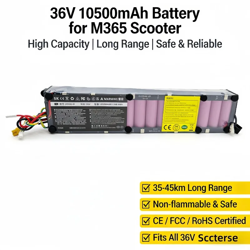 M365 Pro exclusive battery, perfectly fits the original car, with a 36V 10500mAh battery capacity, doubling the range.
M365 Pro exclusive battery, perfectly fits the original car, with a 36V 10500mAh battery capacity, doubling the range.