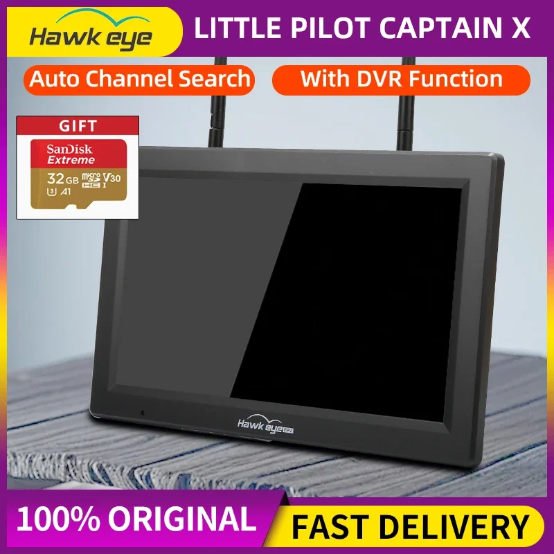 Hawkeye Little Pilot Captain X FPV Monitor With DVR 5.8G 60CH 10.2 Inch Dual Receiver HDMI NTSC/PAL Auto Search For RC FPV Drone
Hawkeye Little Pilot Captain X FPV Monitor With DVR 5.8G 60CH 10.2 Inch Dual Receiver HDMI NTSC/PAL Auto Search For RC FPV Drone