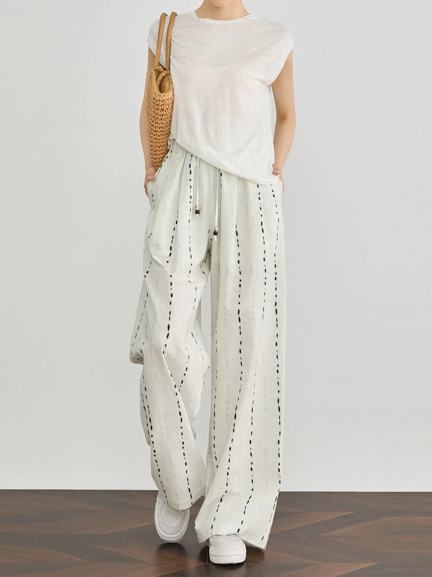 Льняные широкие брюки TUMPUS для женщин: летние, в полоску, с охлаждающим эффектом, повседневные, комфортные, дышащие, из хлопка
Льняные широкие брюки TUMPUS для женщин: летние, в полоску, с охлаждающим эффектом, повседневные, комфортные, дышащие, из хлопка