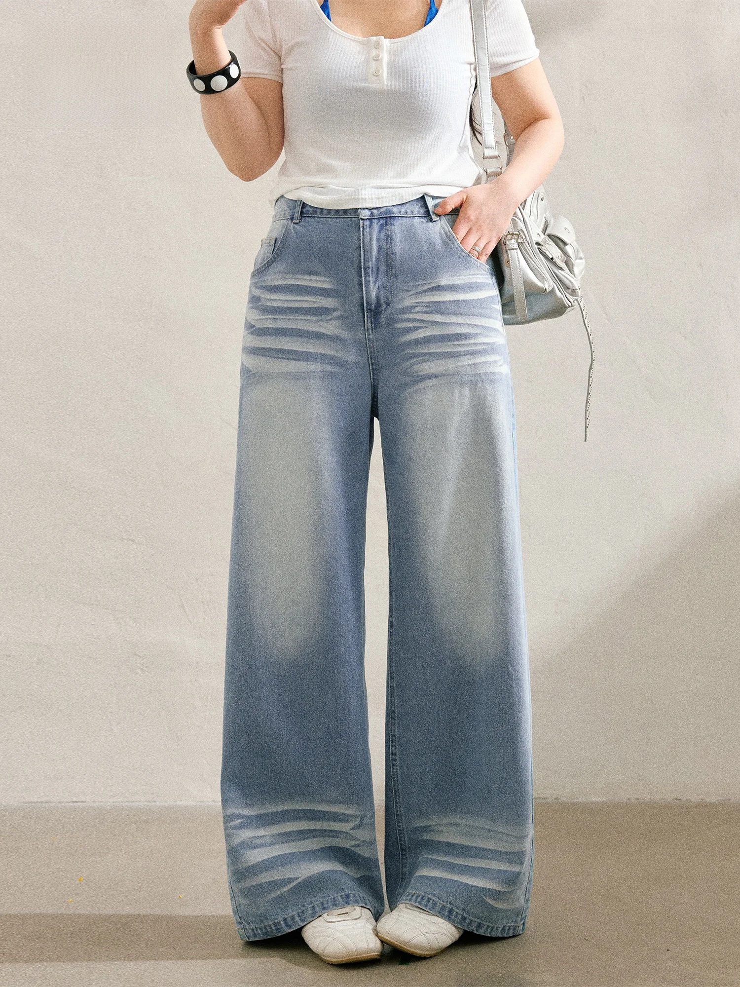 High Waist Straight Leg Jeans plus Size Women's Fashion Slimming Summer Casual Comfortable plus Size Sister MM Denim Pants
High Waist Straight Leg Jeans plus Size Women's Fashion Slimming Summer Casual Comfortable plus Size Sister MM Denim Pants