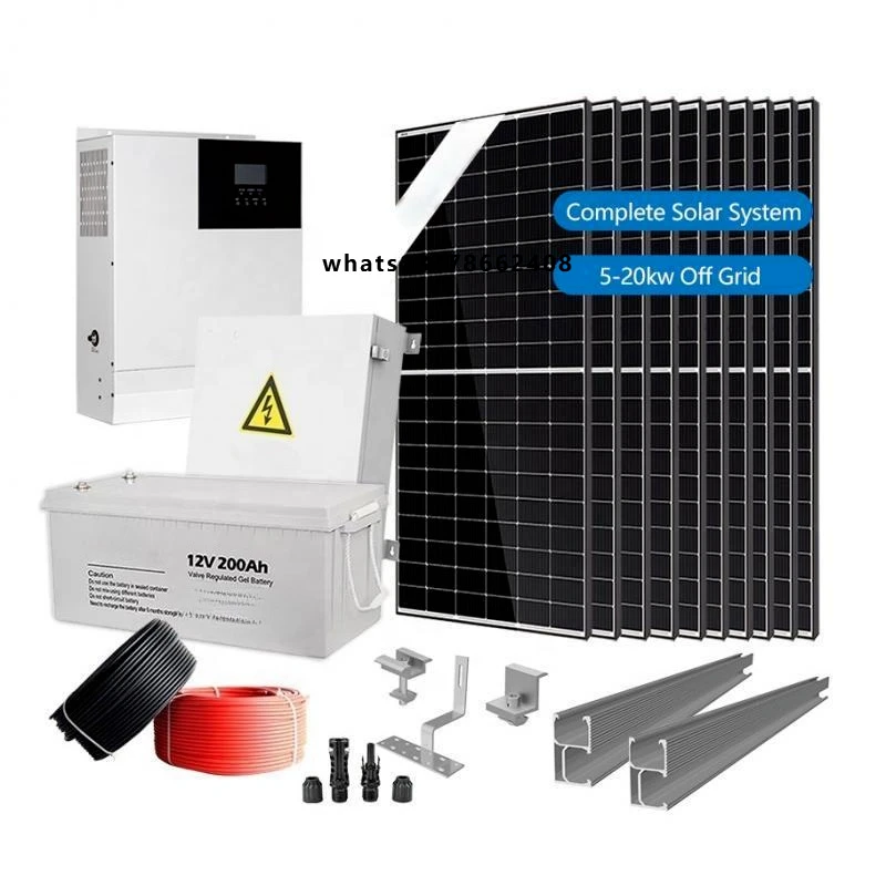5kw 10kW 15kw 20kw Hybrid Off-Grid Solar Power System 230V Complete Kit With 30kWh Battery Pure Sine Wave Inverter
5kw 10kW 15kw 20kw Hybrid Off-Grid Solar Power System 230V Complete Kit With 30kWh Battery Pure Sine Wave Inverter