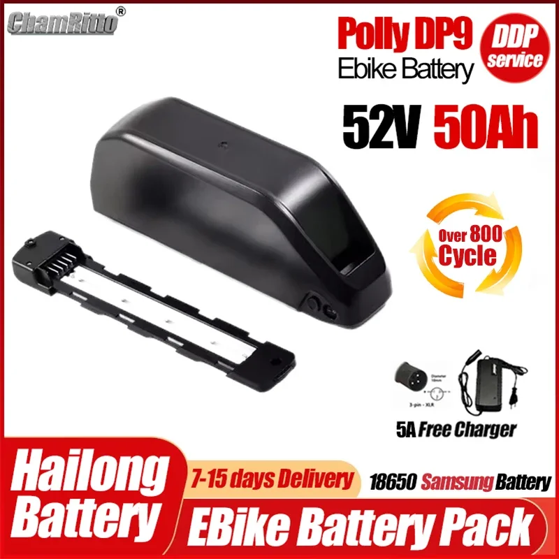Electric Bicycle Hailong Battery Polly DP9 52v 20 30ah 40ah 50ah Batterie 52v 1000w Electric Ebike Scooter 2000w Lithium Bateria
Electric Bicycle Hailong Battery Polly DP9 52v 20 30ah 40ah 50ah Batterie 52v 1000w Electric Ebike Scooter 2000w Lithium Bateria
