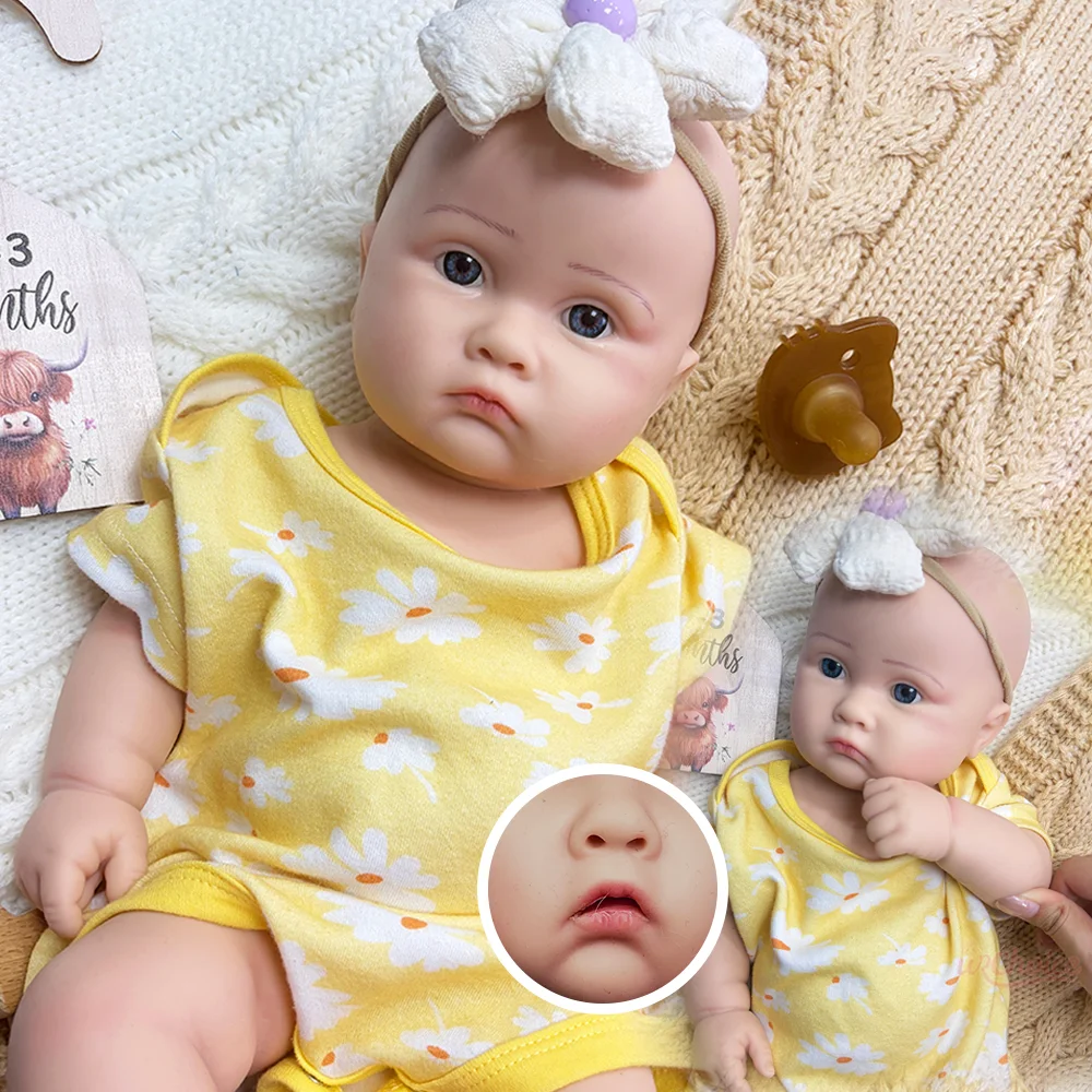 18Inch Realistic Silicone Reborn Baby Girl Open Mouth Blue Eyes Reborn Doll Weighted Soft Touch Newborn For Premium Collectible
18Inch Realistic Silicone Reborn Baby Girl Open Mouth Blue Eyes Reborn Doll Weighted Soft Touch Newborn For Premium Collectible
