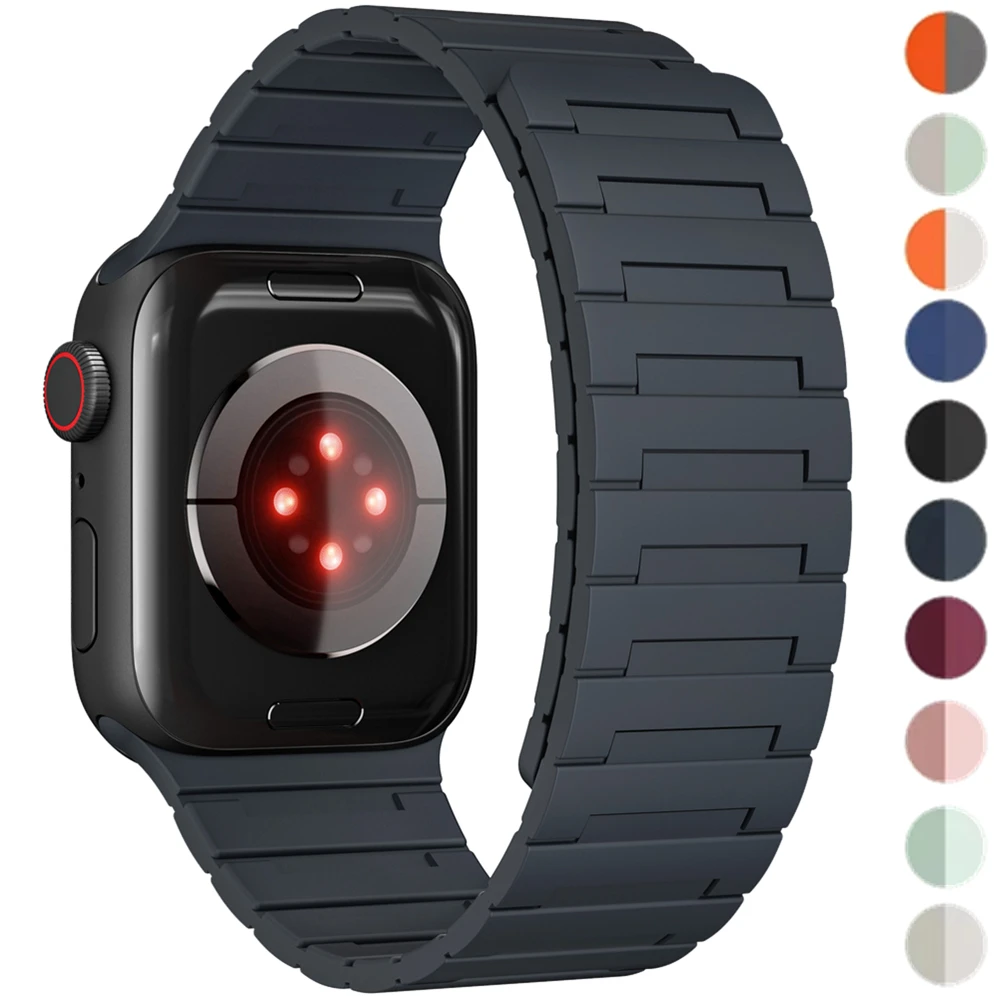 Магнитная силиконовая петля для Apple Watch ultra 2 3 ремешка 49 мм 44 мм 46 мм 45 мм 40 41 42 мм браслет correa iWatch Series 10 9 87 ремешок
Магнитная силиконовая петля для Apple Watch ultra 2 3 ремешка 49 мм 44 мм 46 мм 45 мм 40 41 42 мм браслет correa iWatch Series 10 9 87 ремешок