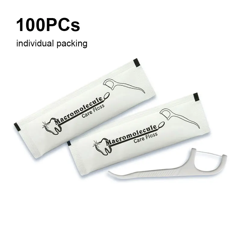 100PCs Dental Floss Flosser Picks Toothpicks Teeth Stick Independent Packaging Hotel Travel Family Use Oral Hygiene Dental Floss
100PCs Dental Floss Flosser Picks Toothpicks Teeth Stick Independent Packaging Hotel Travel Family Use Oral Hygiene Dental Floss