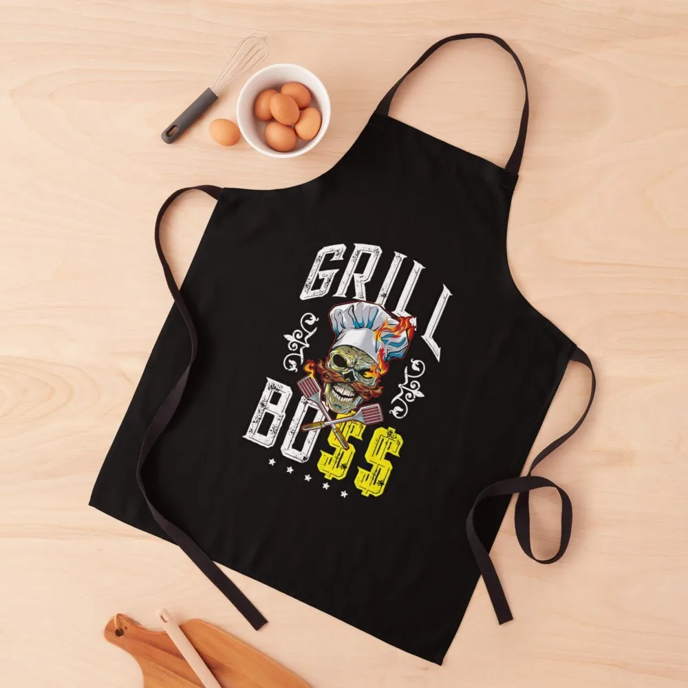 Skull Grill Chef T-ShirtSkull Grill Boss Chef Cook Cooking Cool Apron Chef Uniform kitchen clothes household woman Apron
Skull Grill Chef T-ShirtSkull Grill Boss Chef Cook Cooking Cool Apron Chef Uniform kitchen clothes household woman Apron