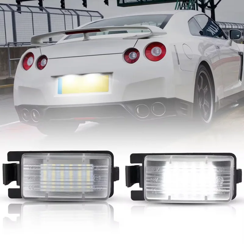 2pcs For Nissan Tiida Livina Versa For Infiniti Skyline V36 G35 G37 350Z Error Free White LED Number License Plate Lights Lamps
2pcs For Nissan Tiida Livina Versa For Infiniti Skyline V36 G35 G37 350Z Error Free White LED Number License Plate Lights Lamps