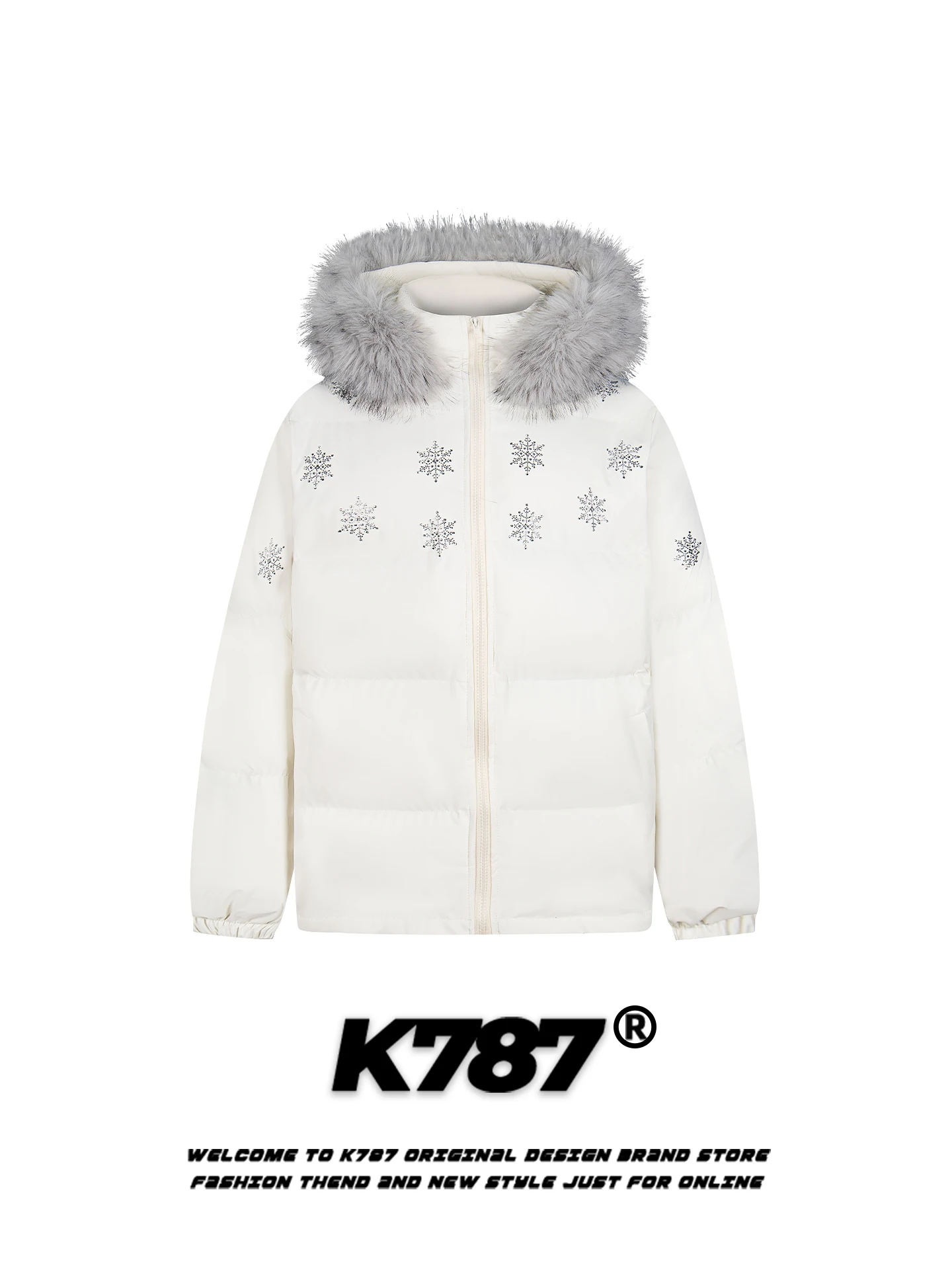 Зимнее пальто K787 в американском ретро-стиле с шестиугольными стразами-снежинками, утепленное, с капюшоном, из хлопка, с меховым воротником, в стиле Lazy Sle
Зимнее пальто K787 в американском ретро-стиле с шестиугольными стразами-снежинками, утепленное, с капюшоном, из хлопка, с меховым воротником, в стиле Lazy Sle