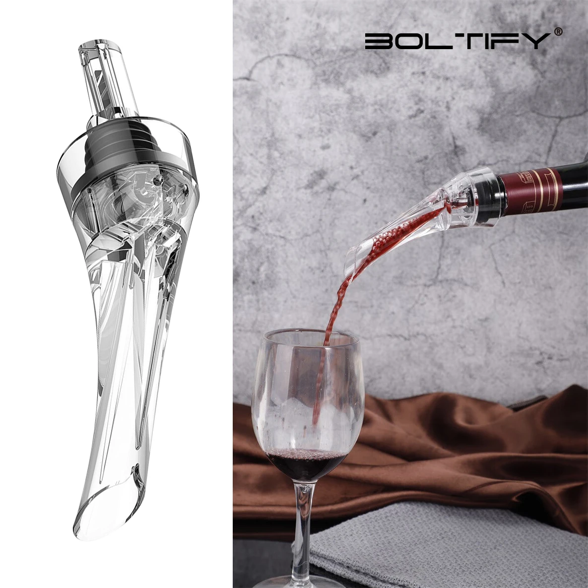 BOLTIFY Wine Aerator Pourer Premium Aerating Pourer Red Wine Decanter Cap Spout Stopper Bottle Mouth Dispenser Decanter Spout
BOLTIFY Wine Aerator Pourer Premium Aerating Pourer Red Wine Decanter Cap Spout Stopper Bottle Mouth Dispenser Decanter Spout