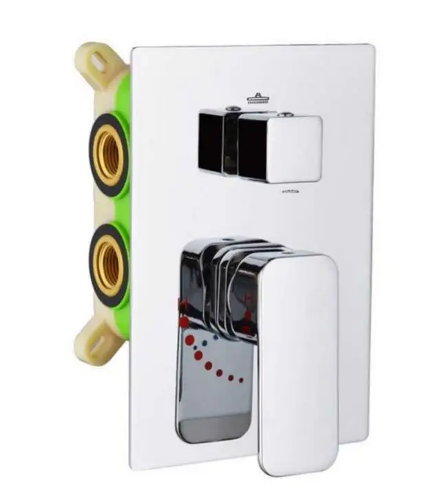Concealed Mounted Brass Shower Faucets Hot Cold Shower Mixer 3 Ways Shower Valve Bathroom Faucet With Embedded box Chrome
Concealed Mounted Brass Shower Faucets Hot Cold Shower Mixer 3 Ways Shower Valve Bathroom Faucet With Embedded box Chrome
