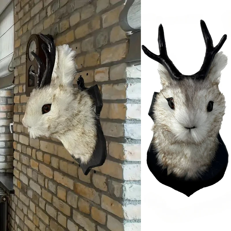 Easter Gift Bunny Head Antlers Wall Hanging Decoration Wall Decor Simulation Rabbit Specimen Resin Art Ornaments Jackalope Decor
Easter Gift Bunny Head Antlers Wall Hanging Decoration Wall Decor Simulation Rabbit Specimen Resin Art Ornaments Jackalope Decor