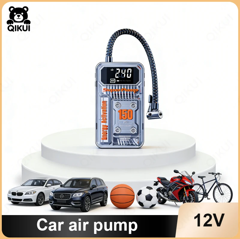 Wireless Portable Air Compressor for Car Tires Emergency Power Bank Jump Starter 12V DC Lithium Battery Inflator with LED
Wireless Portable Air Compressor for Car Tires Emergency Power Bank Jump Starter 12V DC Lithium Battery Inflator with LED