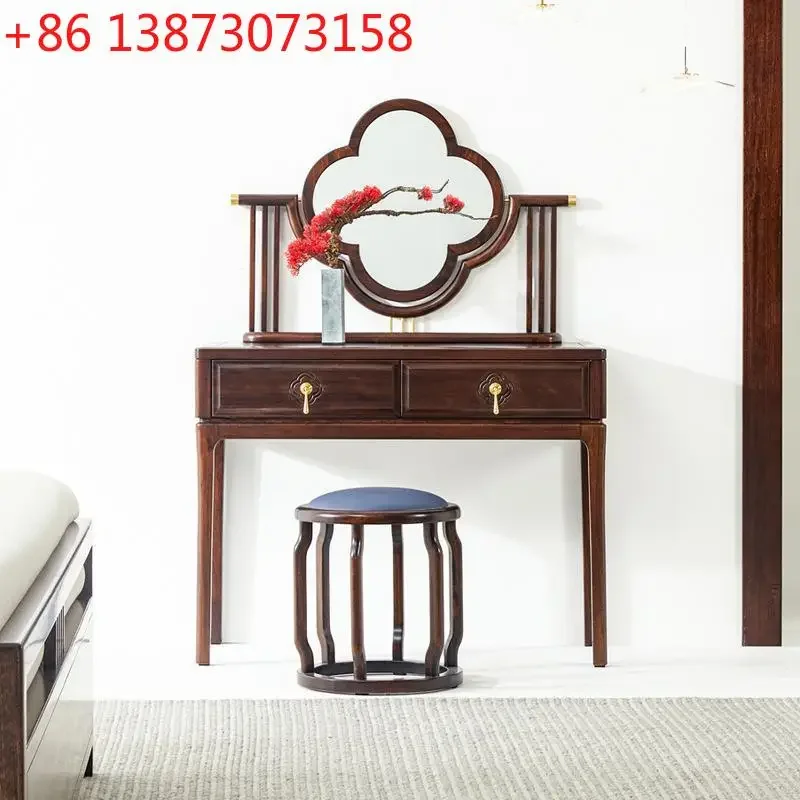 New Chinese-style all-solid wood dresser, modern light luxury mini dresser, makeup mirror, makeup stool combination,
New Chinese-style all-solid wood dresser, modern light luxury mini dresser, makeup mirror, makeup stool combination,