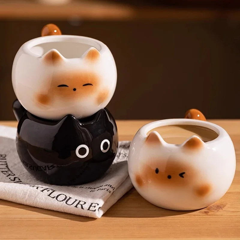 1Pc Siamese Cat Coffee Cup, Creative Cute Kitten Mug, High-Quality Exquisite Cup
1Pc Siamese Cat Coffee Cup, Creative Cute Kitten Mug, High-Quality Exquisite Cup