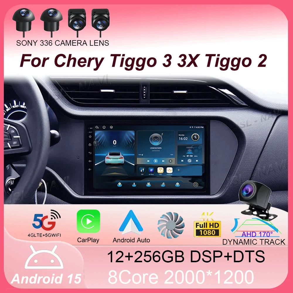 Car Radio 4G DSP Android 15 For Chery Tiggo 3 3X Tiggo 2 Multimedia Video Player Carplay GPS Navigation Stereo Autoradio DVD
Car Radio 4G DSP Android 15 For Chery Tiggo 3 3X Tiggo 2 Multimedia Video Player Carplay GPS Navigation Stereo Autoradio DVD