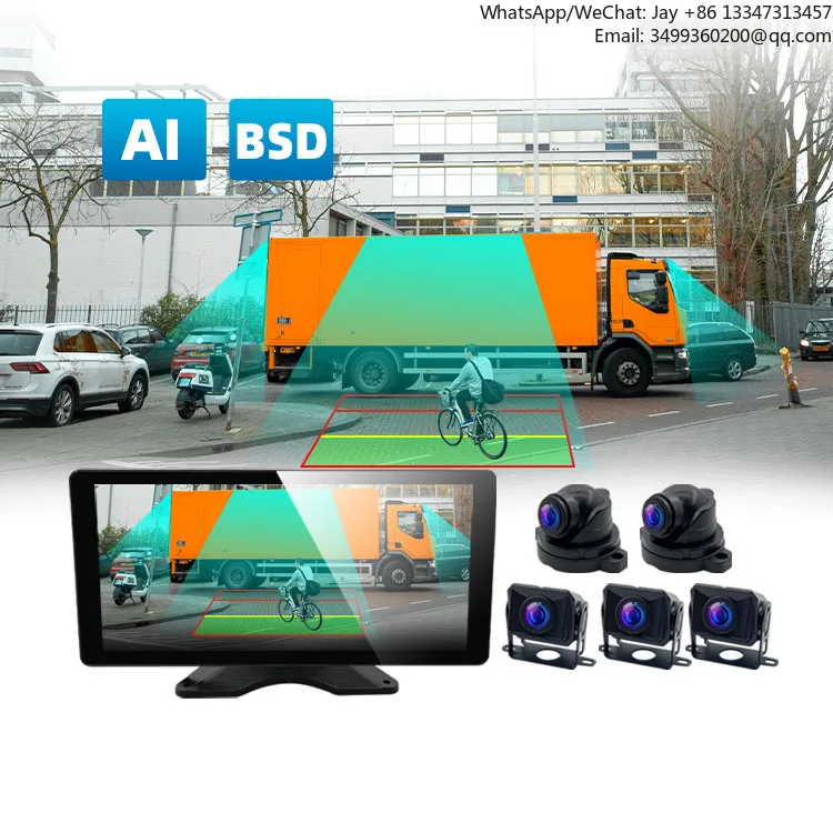 10.36 Inch Touch Screen Dash Cam Front Rear 1080P 5CH AHD Camera Sound Light Alarm BSD AI Truck Camera System
10.36 Inch Touch Screen Dash Cam Front Rear 1080P 5CH AHD Camera Sound Light Alarm BSD AI Truck Camera System