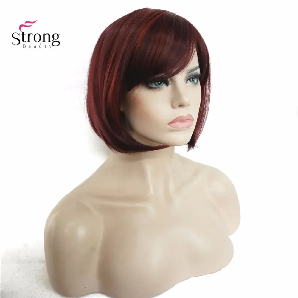 StrongBeauty Short straight Bob style Synthetic Hair Wig Wine red Natural Heat Resistant Fiber Full Wigs for Women
StrongBeauty Short straight Bob style Synthetic Hair Wig Wine red Natural Heat Resistant Fiber Full Wigs for Women