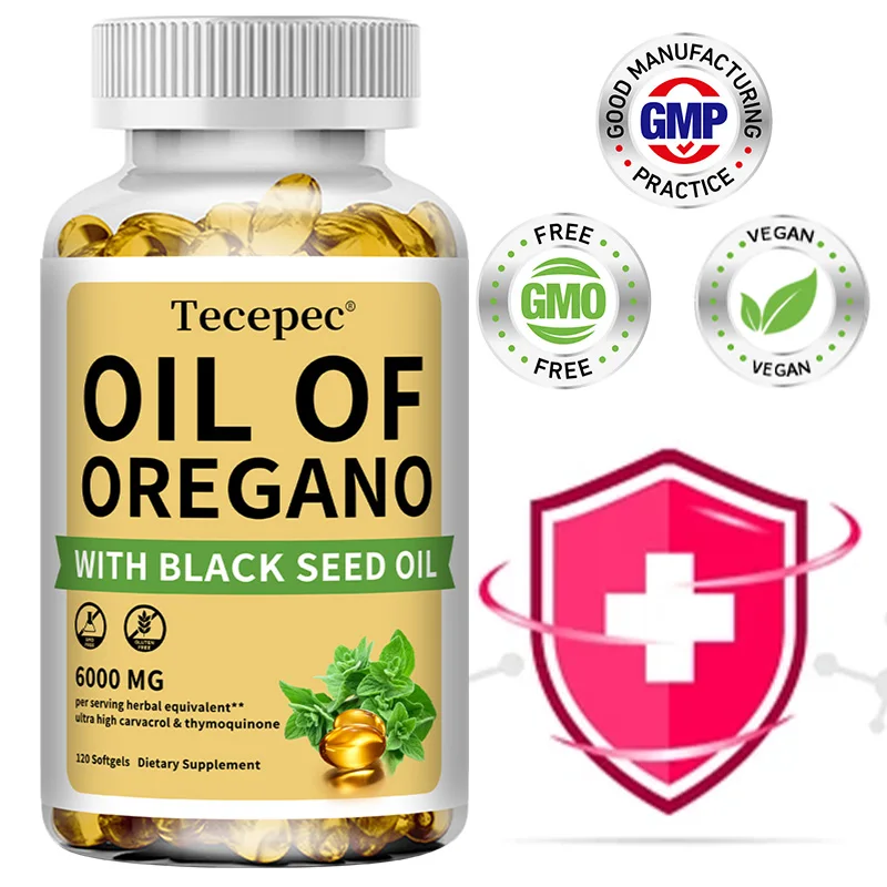Oregano Oil Softgels - Rich in Oil of Oregano, Black Seed Oil, Promotes Digestion & Intestinal Health, Digestive & Immune Health 
Oregano Oil Softgels - Rich in Oil of Oregano, Black Seed Oil, Promotes Digestion & Intestinal Health, Digestive & Immune Health