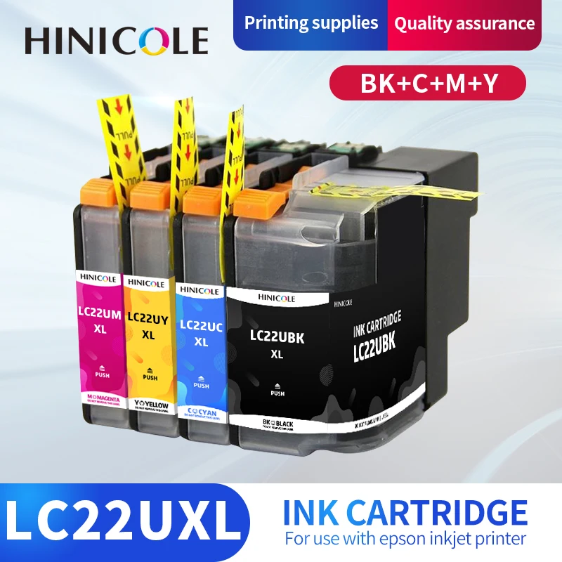 HINICOLE новый совместимый картридж для LC22U LC22UXL LC-22U USe для принтера Brother DCP-J785DW MFC-J985DW
HINICOLE новый совместимый картридж для LC22U LC22UXL LC-22U USe для принтера Brother DCP-J785DW MFC-J985DW