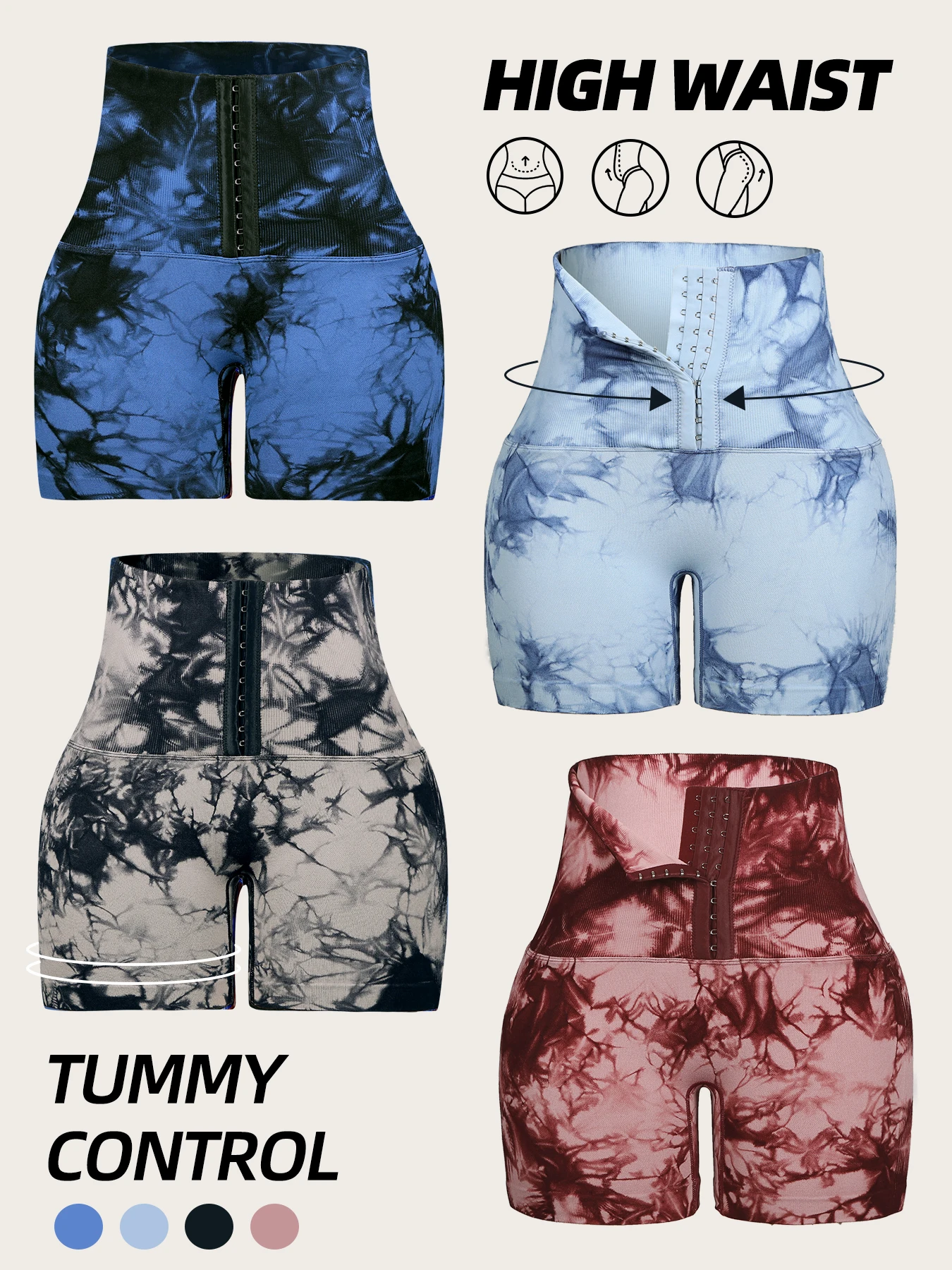Tie Dyed Seamless Front Row Buckle Fitness Pants Women's High Waist and Hip Lift Sports Tight Running Sexy Gym Yoga Shorts
Tie Dyed Seamless Front Row Buckle Fitness Pants Women's High Waist and Hip Lift Sports Tight Running Sexy Gym Yoga Shorts