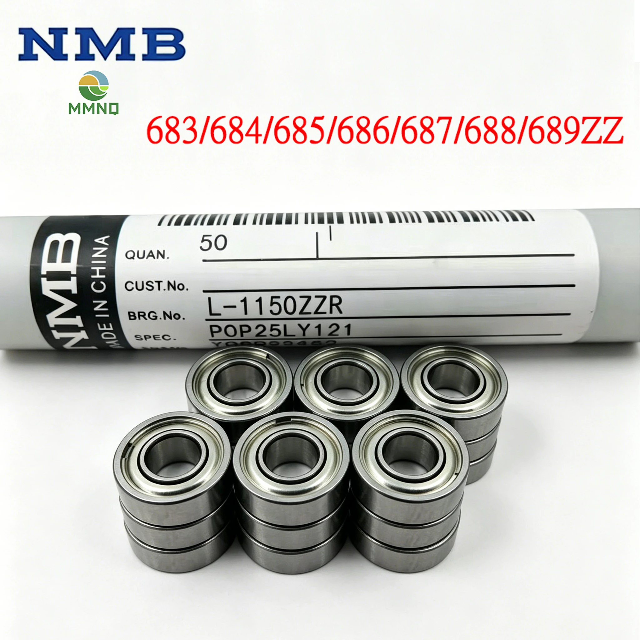 50pcs High Precision Original NMB Bearing L-1470ZZ L-1680HH L-1790ZZ 686 687 688 689ZZ Sealed Micro Rolling Bearing Parts
50pcs High Precision Original NMB Bearing L-1470ZZ L-1680HH L-1790ZZ 686 687 688 689ZZ Sealed Micro Rolling Bearing Parts