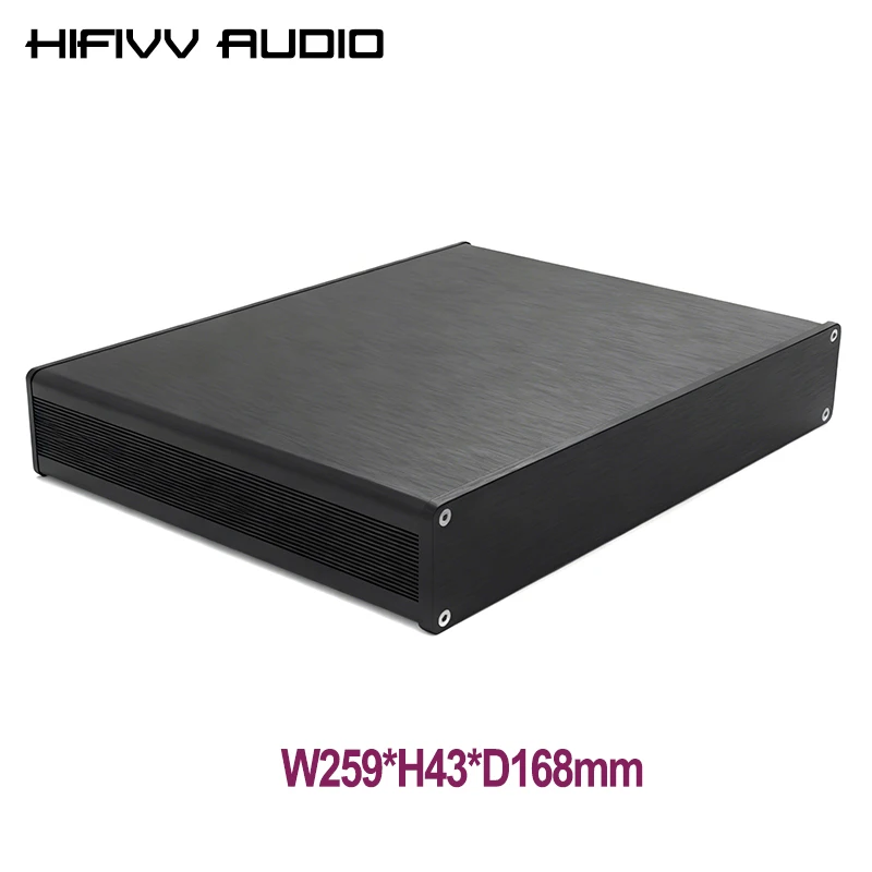 259*43*168mm Hifi DIY Empty Case 2605 Aluminum Case Power Amplifier Enclosure Preamp Box Headpone Amp Housing Preamplifier Shell
259*43*168mm Hifi DIY Empty Case 2605 Aluminum Case Power Amplifier Enclosure Preamp Box Headpone Amp Housing Preamplifier Shell
