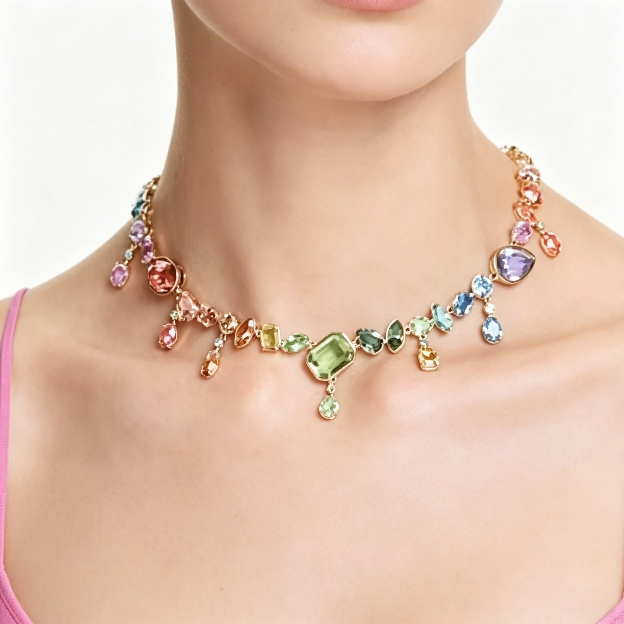 VKVVA Dopamine Luxury Sparkling Multicolor Crystal Rhinestone Fashion Jewelry Set, Feminine Gifts for Women Birthday Daily Wear
VKVVA Dopamine Luxury Sparkling Multicolor Crystal Rhinestone Fashion Jewelry Set, Feminine Gifts for Women Birthday Daily Wear