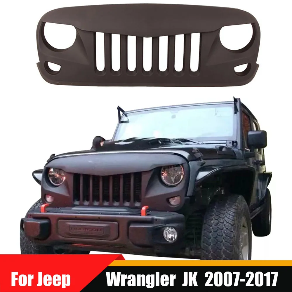 Front Racing Grill Hood Grille ABS Matte Black Auto Parts Front Bumper Mesh Grilles Trim Cover For Jeep Wrangler JK 2007-2017
Front Racing Grill Hood Grille ABS Matte Black Auto Parts Front Bumper Mesh Grilles Trim Cover For Jeep Wrangler JK 2007-2017
