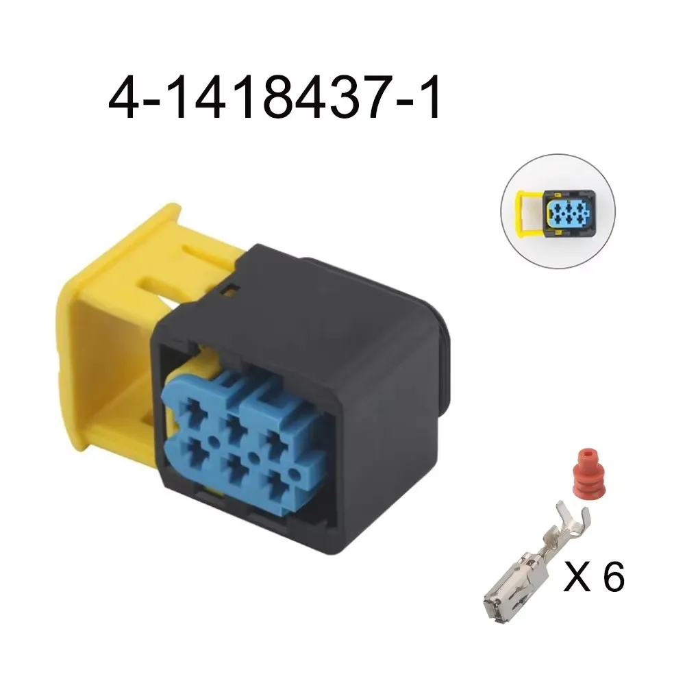 1-20 sets 6 Pin 4-1418437-1 Automotive Modification Parts Blue 3.5 Series Auto Plastic Housing Cable Socket Sealed Connector
1-20 sets 6 Pin 4-1418437-1 Automotive Modification Parts Blue 3.5 Series Auto Plastic Housing Cable Socket Sealed Connector