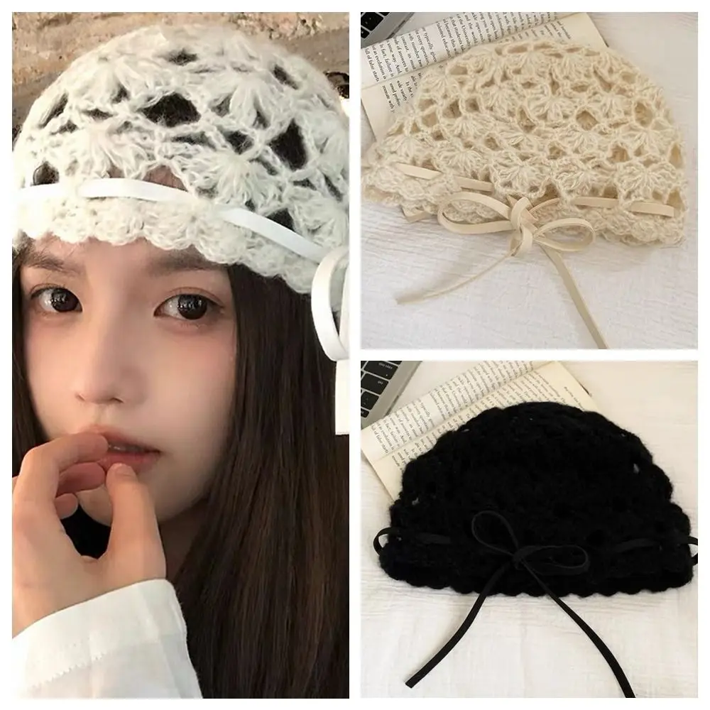 Sweet Bow Crochet Hollow Knitted Hat Strapped Bohemian Style Ethnic Style Hat Handmade Hollow Out Weave Cap Ladies
Sweet Bow Crochet Hollow Knitted Hat Strapped Bohemian Style Ethnic Style Hat Handmade Hollow Out Weave Cap Ladies