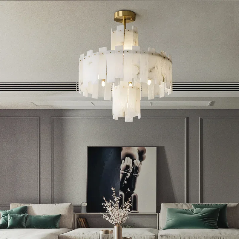 Modern All-copper LED marble chandeliers Luxury home decor minimalist design lamps lighting bedroom dining room Chandeliers
Modern All-copper LED marble chandeliers Luxury home decor minimalist design lamps lighting bedroom dining room Chandeliers