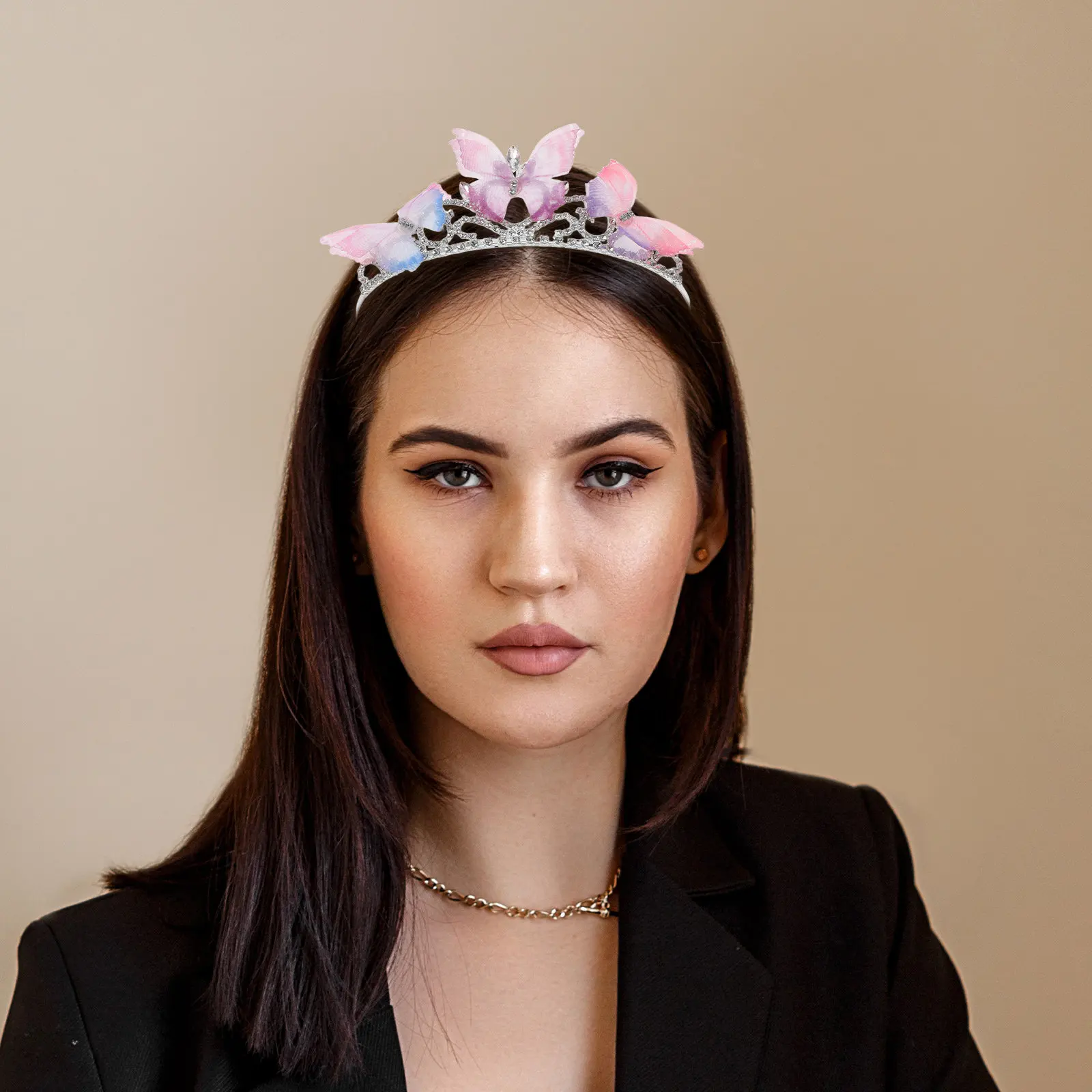 Butterfly Crown Headband Elegant Rhinestone Princess Hair Accessory Birthday Party Festival Hair Decorations
Butterfly Crown Headband Elegant Rhinestone Princess Hair Accessory Birthday Party Festival Hair Decorations