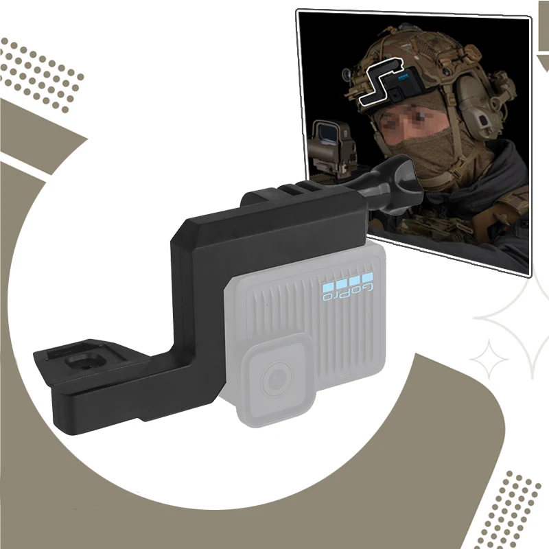 Tactical Helmet NVG Mount with Action Camera Adapter, Multi-Accessory Military Gear for Outdoor Adventure & Airsoft Enthusiasts
Tactical Helmet NVG Mount with Action Camera Adapter, Multi-Accessory Military Gear for Outdoor Adventure & Airsoft Enthusiasts