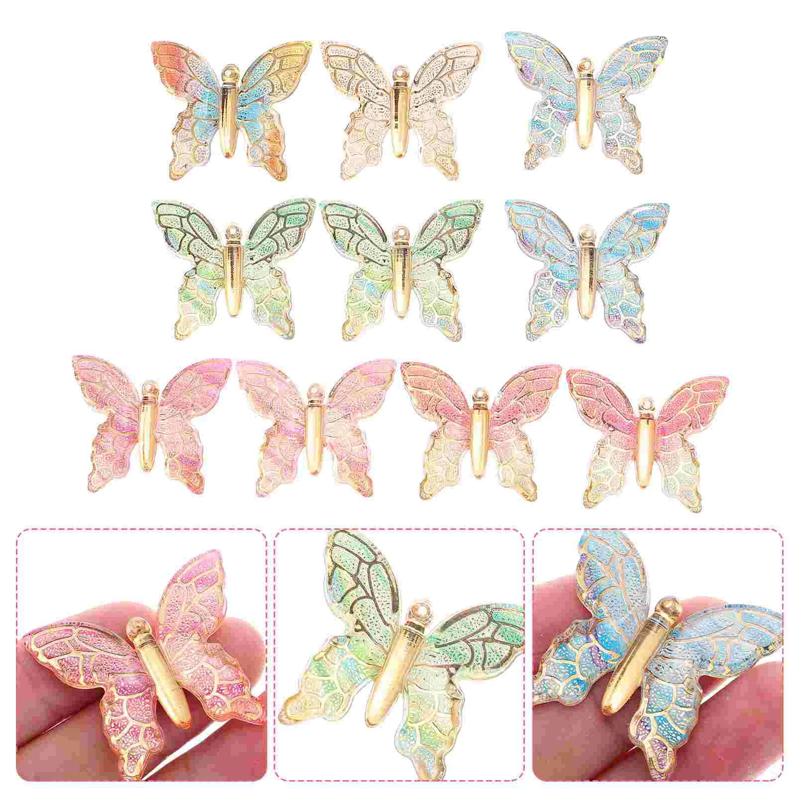 10pcs Acrylic Pendants 32mmx38mm Hole 1mm Charms for Jewelry Hair Butterflies Pendant Accessories Craft Decoration
10pcs Acrylic Pendants 32mmx38mm Hole 1mm Charms for Jewelry Hair Butterflies Pendant Accessories Craft Decoration