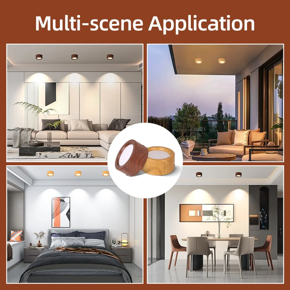 3 Colors Wood Ceiling Light Memory Surface Mounted Downlight Modern Indoor for Bedroom Corridor LED Spotlight Panel Ceiling Lamp
3 Colors Wood Ceiling Light Memory Surface Mounted Downlight Modern Indoor for Bedroom Corridor LED Spotlight Panel Ceiling Lamp