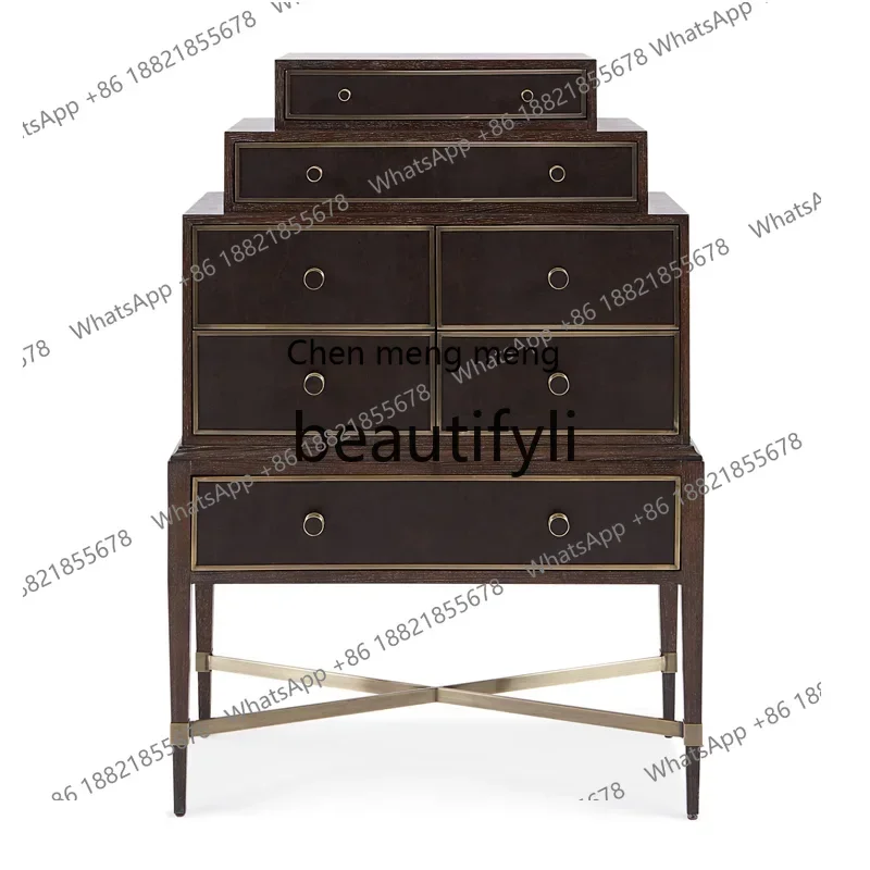 Retro decorative cabinet Solid wood drawer cabinet American neoclassical storage vertical cabinet
Retro decorative cabinet Solid wood drawer cabinet American neoclassical storage vertical cabinet