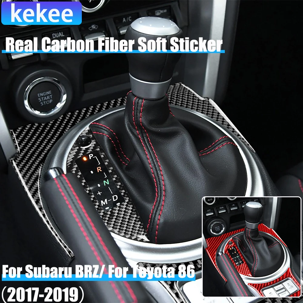 Real Carbon Fiber Car Accessories Gear Shift Set Decorative Cover Soft Sticker For Subaru BRZ Toyota 86 GT86 2017 2018 2019
Real Carbon Fiber Car Accessories Gear Shift Set Decorative Cover Soft Sticker For Subaru BRZ Toyota 86 GT86 2017 2018 2019