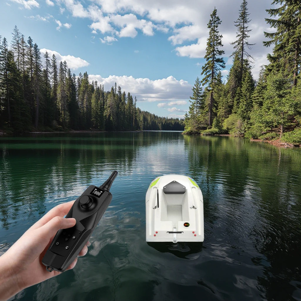 GPS Auto Navigation Fish Finder With Remote Control 500m 2 Dots For Fishing Bait Boats
GPS Auto Navigation Fish Finder With Remote Control 500m 2 Dots For Fishing Bait Boats