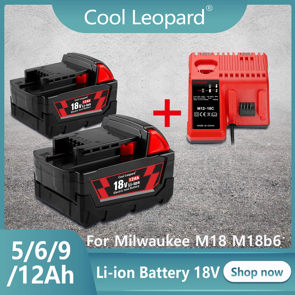 Сменный аккумулятор 18 в для Milwaukee M18 Xc Power Tool 48-11-1815 M18b2 M18b4 M18b5 M18b M18b9 M18bx, аккумуляторы с зарядным устройством
Сменный аккумулятор 18 в для Milwaukee M18 Xc Power Tool 48-11-1815 M18b2 M18b4 M18b5 M18b M18b9 M18bx, аккумуляторы с зарядным устройством