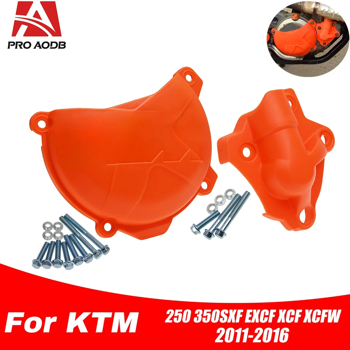 Motorcycle Plastic Clutch Cover Water Pump Guard For KTM 250 350 SX-F EXC-F XCF XCF-W Six Days Freeride 2013-2016
Motorcycle Plastic Clutch Cover Water Pump Guard For KTM 250 350 SX-F EXC-F XCF XCF-W Six Days Freeride 2013-2016