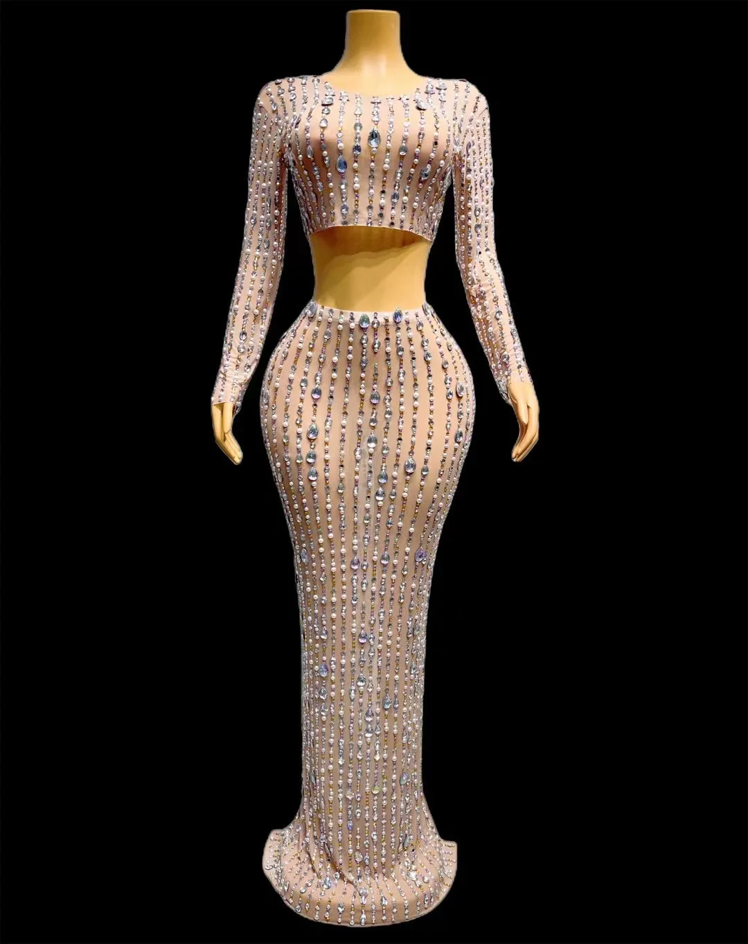 Shining Rhinestones Pearl Transparent Top SkirtBirthday Celebrate Dress Prom Party SingleShoulder Costume xianglian C135
Shining Rhinestones Pearl Transparent Top SkirtBirthday Celebrate Dress Prom Party SingleShoulder Costume xianglian C135