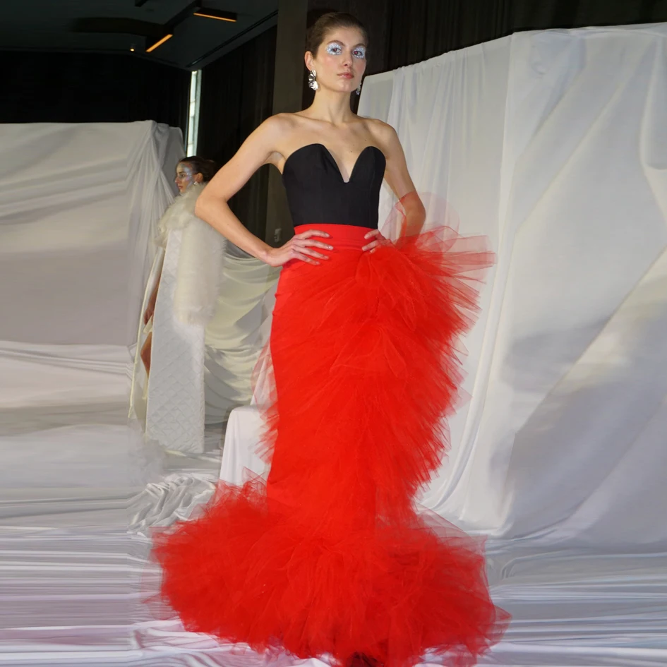 Special Occasions Women Skirt Straight Tiered Red Maxi Skirt Elastic Wasitband High Waist Long Skirts Tulle
Special Occasions Women Skirt Straight Tiered Red Maxi Skirt Elastic Wasitband High Waist Long Skirts Tulle