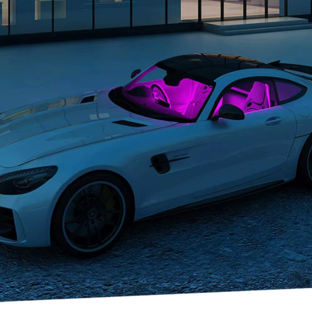 Car LED Interior Footwell Lights RGB Ambient Atmosphere Decoration with APP Music Control Color Changing Wireless Remote
Car LED Interior Footwell Lights RGB Ambient Atmosphere Decoration with APP Music Control Color Changing Wireless Remote