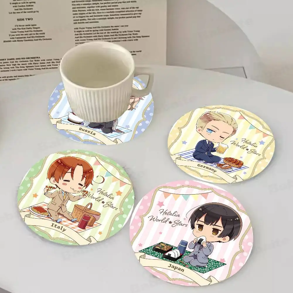 Anime H-Hetalia World Stars Round Coasters Insulated Durable Cups Coffee Coaster Plate Mats Home and Decoration Kitchen Utensils
Anime H-Hetalia World Stars Round Coasters Insulated Durable Cups Coffee Coaster Plate Mats Home and Decoration Kitchen Utensils
