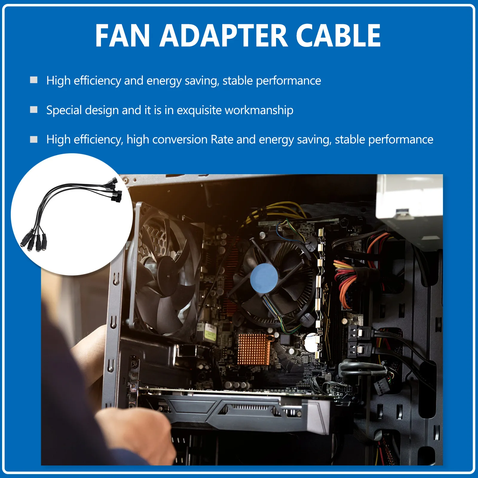5Pcs Dc Power to 4-Pin Adapter Cable 12V Female to Fan Splitter Cord for Router Heat Sink Cooling Pc Fan Power Extension
5Pcs Dc Power to 4-Pin Adapter Cable 12V Female to Fan Splitter Cord for Router Heat Sink Cooling Pc Fan Power Extension