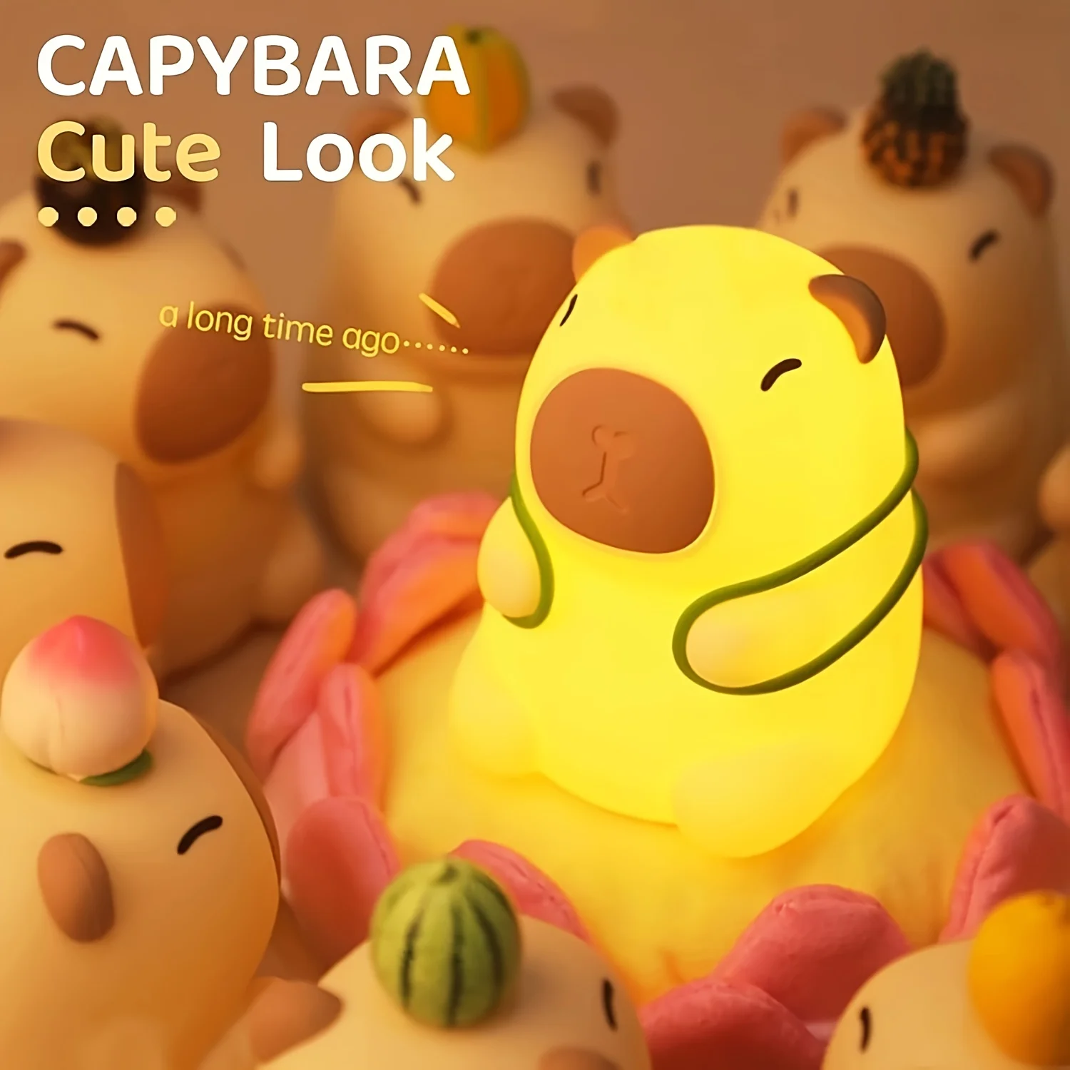 Capybara Night Light with Turtle Backpack Rechargeable, Timer Function Home Decor Ambient Light Birthday & Christmas Gift
Capybara Night Light with Turtle Backpack Rechargeable, Timer Function Home Decor Ambient Light Birthday & Christmas Gift
