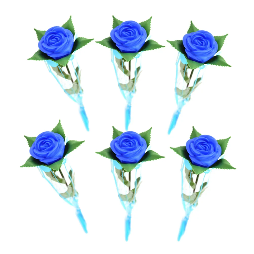 6 Pcs Glowing Rose Romantic Simulation Blue Ornaments Roses Simulated Blossoms Artificial for Decoration
6 Pcs Glowing Rose Romantic Simulation Blue Ornaments Roses Simulated Blossoms Artificial for Decoration