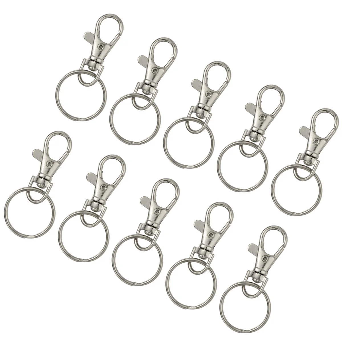 20 Sets Lobster Clasps 25Mm Key Ring 37 8mm Swivel Snap Gate Keychain Hooks 25mm Key Rings for Crafts DIY Jewelry
20 Sets Lobster Clasps 25Mm Key Ring 37 8mm Swivel Snap Gate Keychain Hooks 25mm Key Rings for Crafts DIY Jewelry